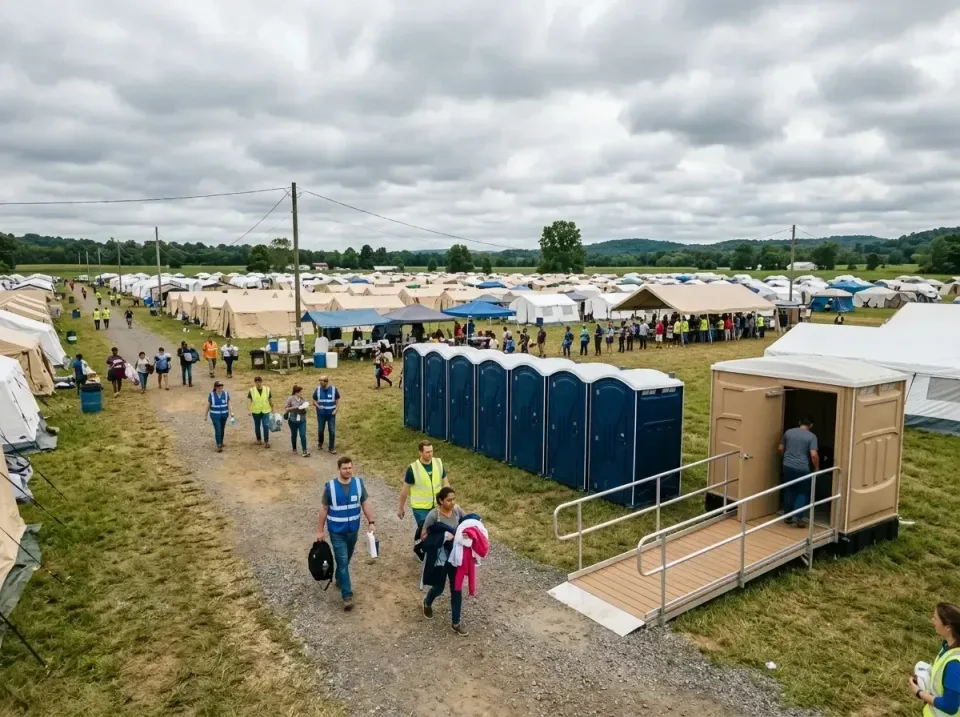 disaster-relief-camp-restrooms-010 — frequently asked questions, Dumpster & Portable Bathrooms Rental in Huntertown, IN
